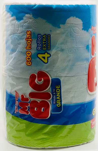 MR BIG TOILET PAPER 40 ROLLS (10 PACKS OF 4 ROLLS EACH)