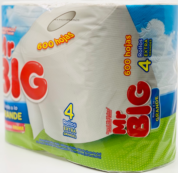 MR BIG TOILET PAPER 40 ROLLS (10 PACKS OF 4 ROLLS EACH)